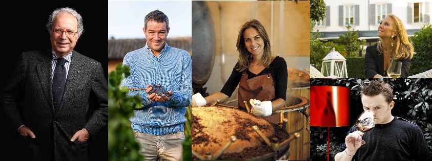 Da sinistra: Paolo Panerai, Marco Caprai, Cristina Nonino, Chiara Soldati e Luca Gardini.