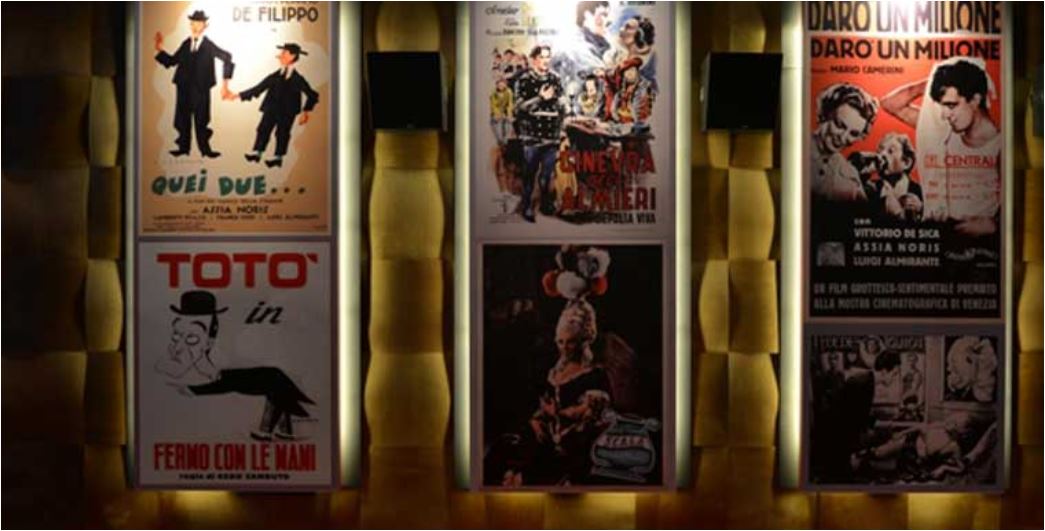 I manifesti in mostra a Cinecittà.