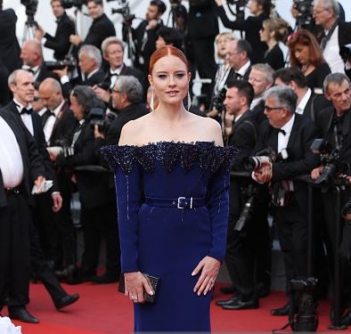 Barbara Meier in Alexis Mabille Haute Couture - Cannes 2017
