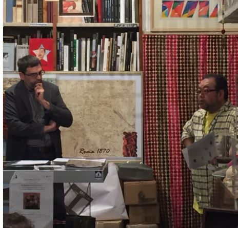 Stefano Giglio e Shogoro alla Libreria Bocca di Milano.