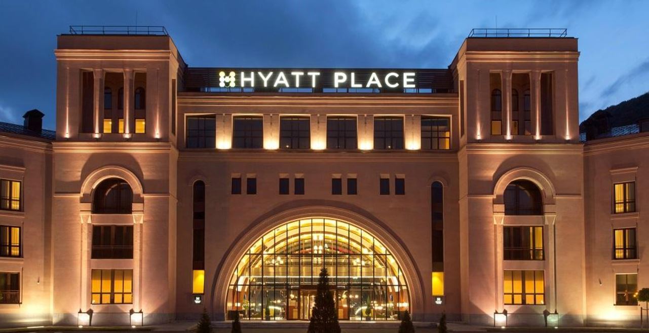 L'Hyatt Palace di Jermuk, in montagna.