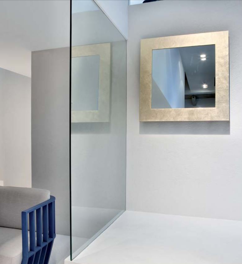 Reflex di Ridea: lo specchio che riscalda il bagno.