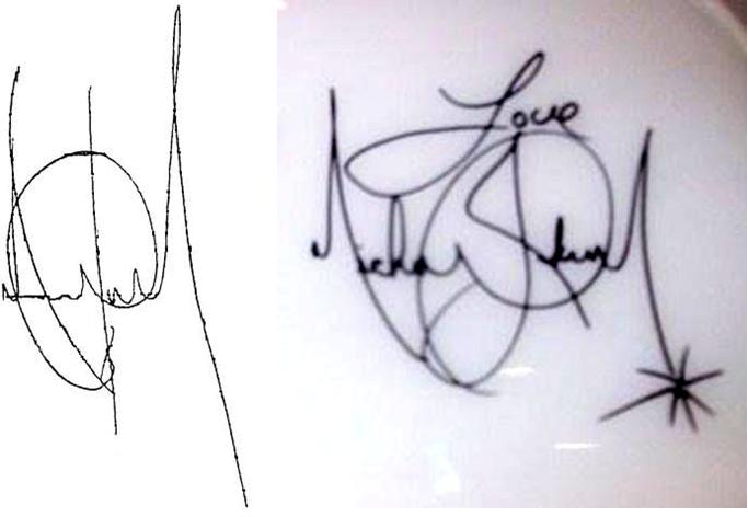 Firma di Michael Jackson